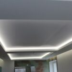 двухуровневый потолок с подсветкой